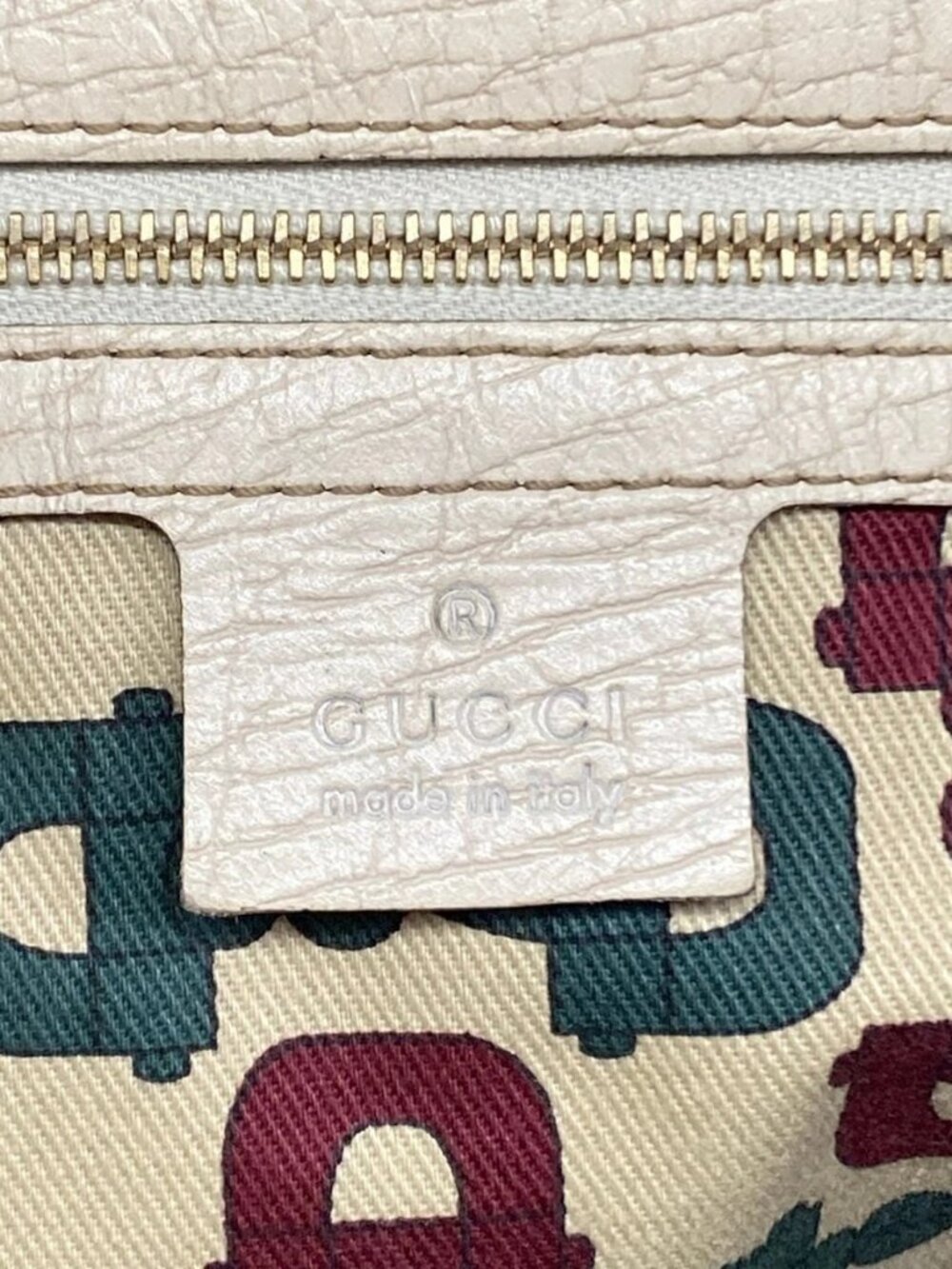 GUCCI GG/Sherry (Web) 137396 Beige Cream Multi Jacquard Leather Tote Bag - Picture 12 of 15